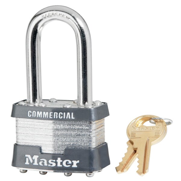 Master Lock 1-5/16 in. H X 1 in. W X 1-3/4 in. L Steel 4-Pin Cylinder Exterior Padlock 1KALF # 2065 - main